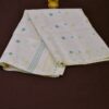 Agroja - Pure Cotton Jamdani Saree in Lime Crème
