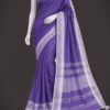 Aarohi - Pure Handloom Cotton Saree in Lavender