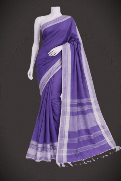 Aarohi - Pure Handloom Cotton Saree in Lavender