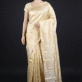 Doyeeta - Off-White Ethnic Saree with zari work