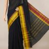 Kajol - Pure Cotton Saree in Black