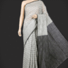Kakoli - Pure Handloom Cotton Saree in Black & White
