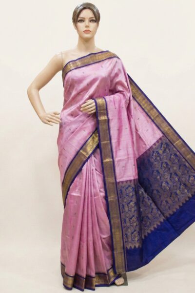 Keenara - Kanjivaram Silk Saree in Bue