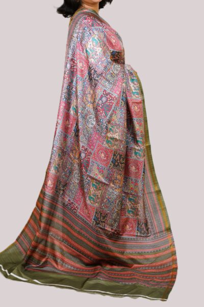 Marbela - Blended Silk Saree in Digital prints