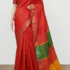 Saaj - Pure Katan Silk Saree in Bright Red