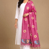 Janaki - Hand Painted Muga Silk Dupatta