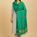 Madhavi - Hand Painted Muga Silk Dupatta