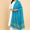 Pragya - Hand Painted Muga Silk Dupatta