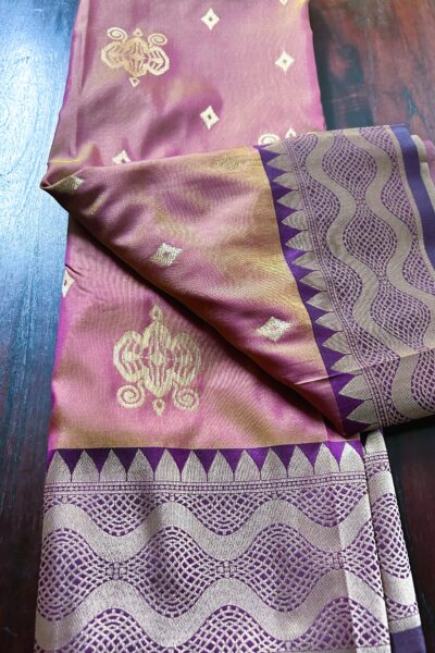 Kanjee Mauve - Blended Kanjivaram Saree in Mauve Pink