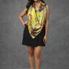 Avira - Abstract Print Satin Scarf