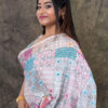 Bidipta - Kantha Stitch Saree in White
