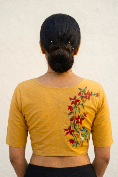 Lolita - Cotton Hand Painted Blouse