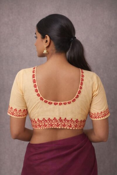 Sootra - Cotton Hand Painted Blouse