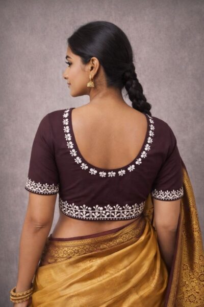 Vastika - Traditional Hand Painted Cotton Blouse