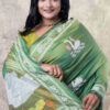 Abantika - Kantha Stitch Saree in Green