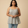 Alia Grey - Pure Cotton Ethnic Strappy Top