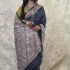 Madhubani Deep - Hand-painted Pure Silk Saree
