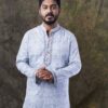 Roop - Men's Hand-embroideried Cotton Long Kurta